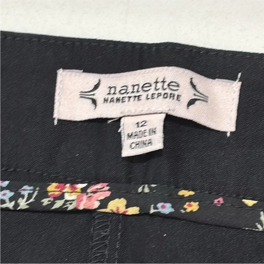 Nanette Nanette Lepore | Women’s Black Crop Flare Casual Dress Pants size 14 - Picture 6 of 7